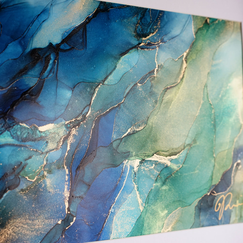 一点物】ゆらめき#02✴︎インテリアアート ( フレーム付 ) 絵画