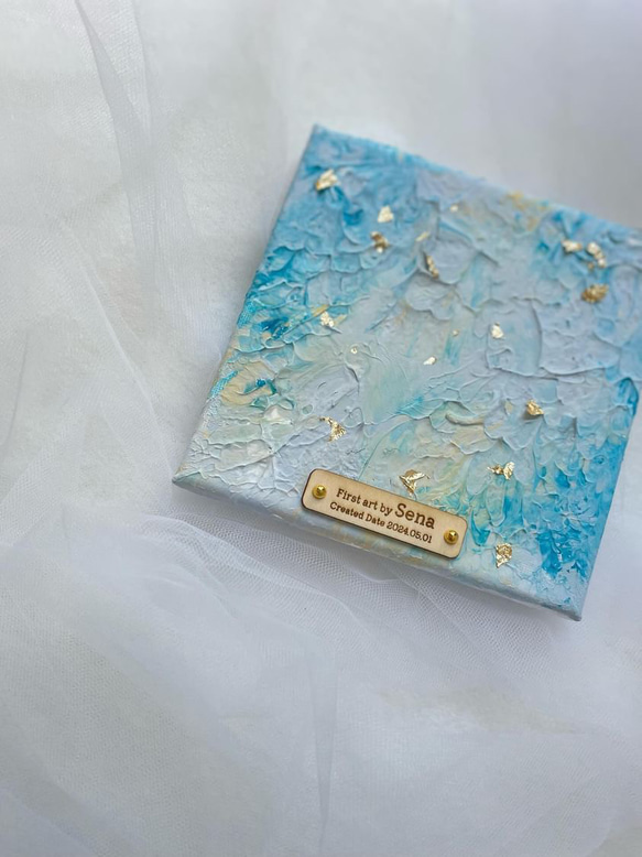 【貼るタイプ】first art tag ファーストアートタグ 木製アートタグ 11枚目の画像