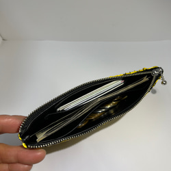 イタリア蛇革プリント 長財布(18cmファスナー） 6枚目の画像