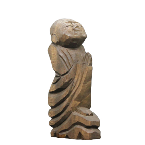 受注制作：如意輪観音坐像（15cm ）仏像 円空仏 摸刻 木彫（納期