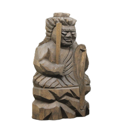 受注製作：両面宿儺（高さ：30cm）仏像 円空仏 摸刻 木彫 【納期