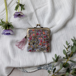 ビーズ刺繍がま口バッグ ビーズ刺繍バッグ がまぐち（ハンドバッグ）｜utatane（ウタタネ