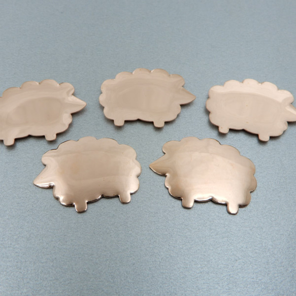 純銅板【ひつじ/羊/未】七宝焼き《K72-030》 その他素材 Sippou Japan