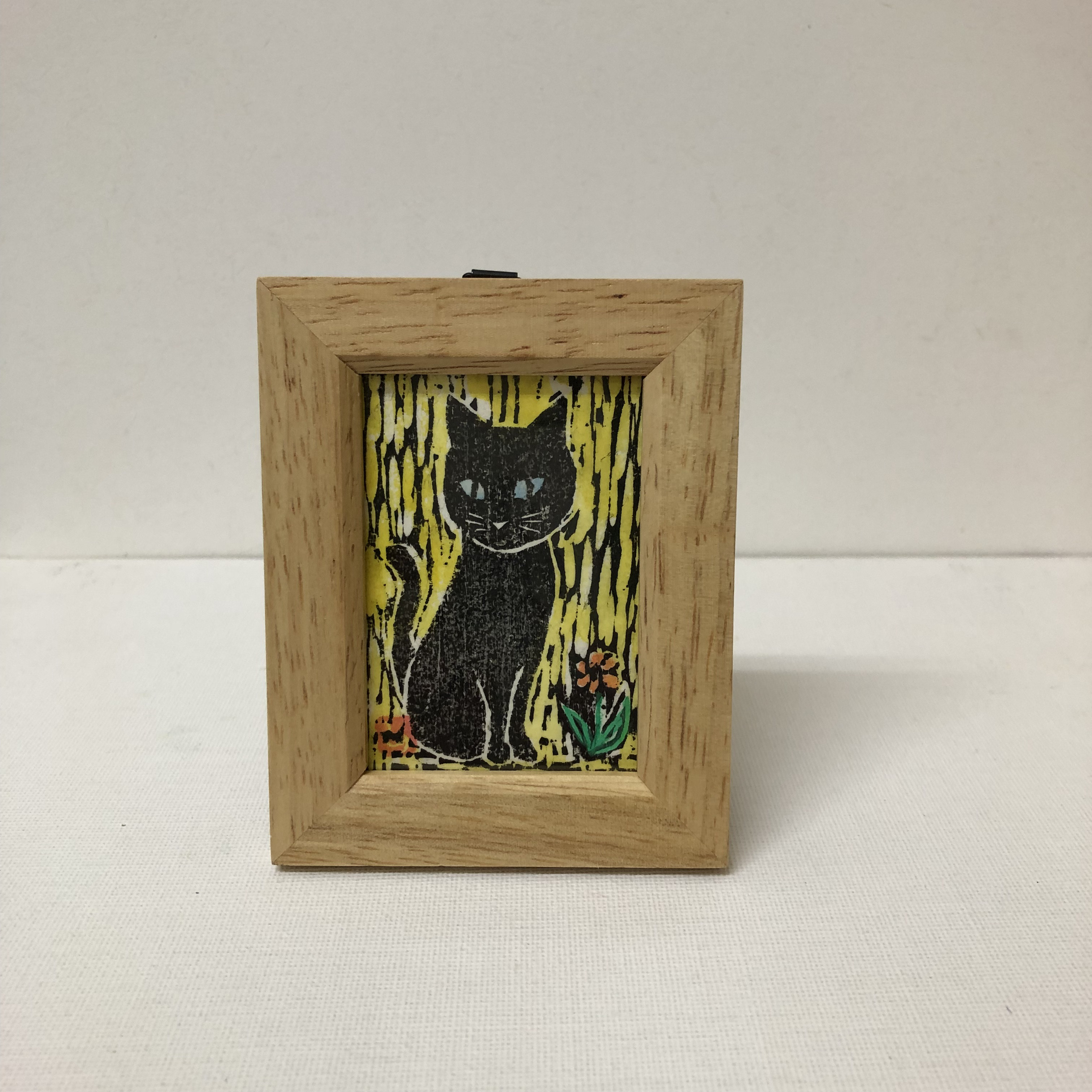 小さなねこ木版画 手摺り手彩色 版画 nekoten 通販 17609538
