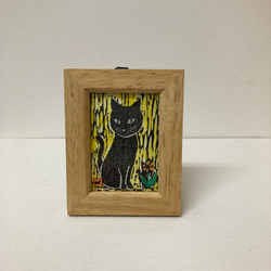 小さなねこ木版画 手摺り手彩色 版画 nekoten 通販 17609538