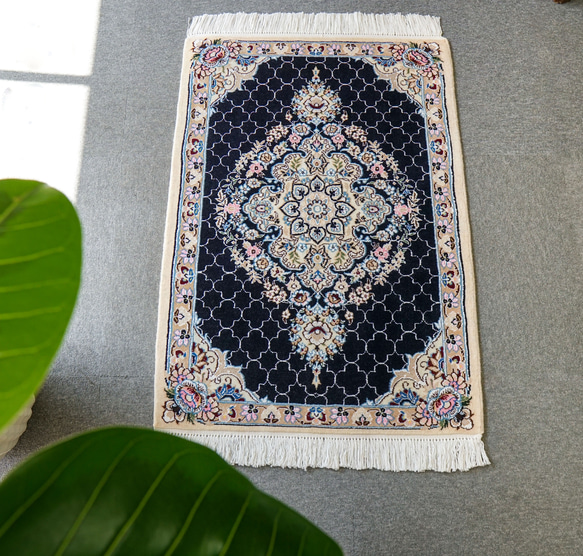93×65cm【ペルシャ手織り絨毯】 カーペット・絨毯・ラグ・マット 93×65cm【ペルシャ手織り絨毯】 カーペット・絨毯・ラグ・マット