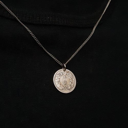 旭日十銭銀貨 ネックレス ペンダント アクセサリー ネックレス