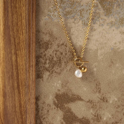 natural pearl mantel necklace R6N002 2枚目の画像