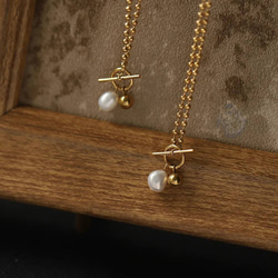 natural pearl mantel necklace R6N002 4枚目の画像