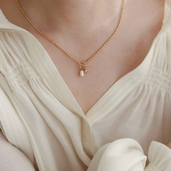 natural pearl mantel necklace R6N002 6枚目の画像