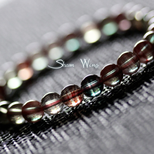 宝石質カラーチェンジアンデシン約6.2mm前後ブレスレット