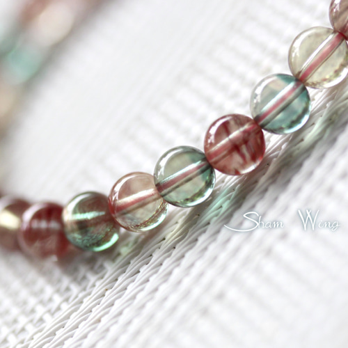 宝石質カラーチェンジアンデシン約6.2mm前後ブレスレット