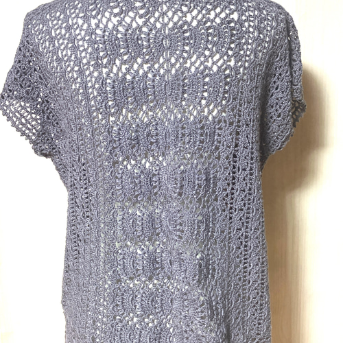 🧶【Summer gilet made from recycled cotton】 Knitting
