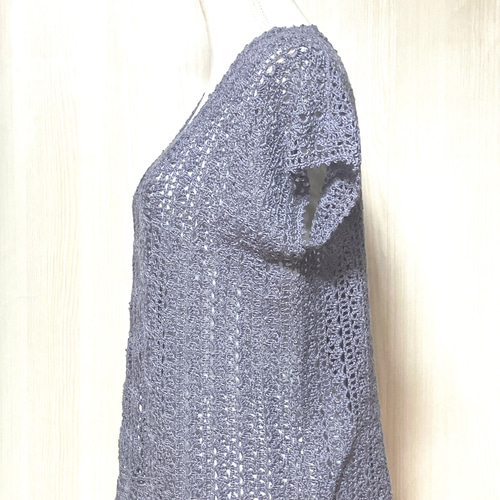 新作高級コットンかぎ針編みベストジレハンドメイド