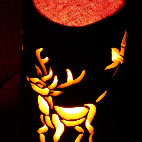 ◇両面彫◇竹灯り・竹あかり・竹灯籠 ～～ 癒しの灯り 華衣ライン