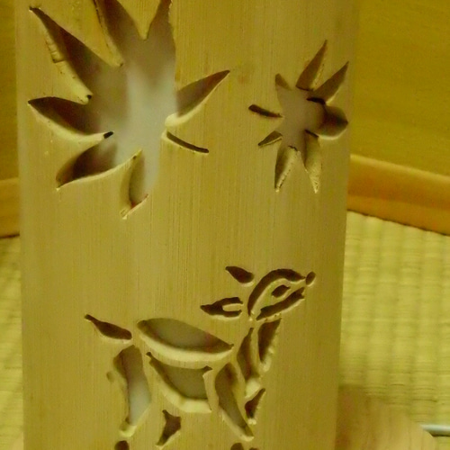 ◇両面彫◇竹灯り・竹あかり・竹灯籠 ～～ 癒しの灯り 華衣ライン