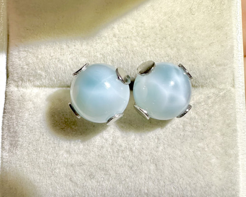 サージカルステンレス アイスラリマー スタッドピアス 9
