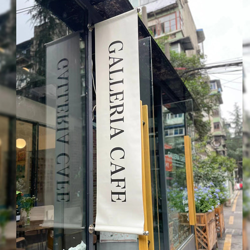 アウトドア サイド掛け式看板 防水布 クリエイティブフラッグ看板