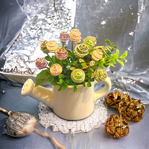 当店人気のおうちで作ろう‼︎可愛いビー玉のお花アレンジメント体験キット 5枚目の画像