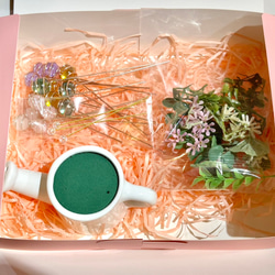 当店人気のおうちで作ろう‼︎可愛いビー玉のお花アレンジメント体験キット 4枚目の画像