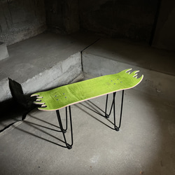 スケートボード　スケボー　サイドテーブル　椅子　イス　チェア　ベンチ　スツール　ミニテーブル　ローテーブル　112 2枚目の画像