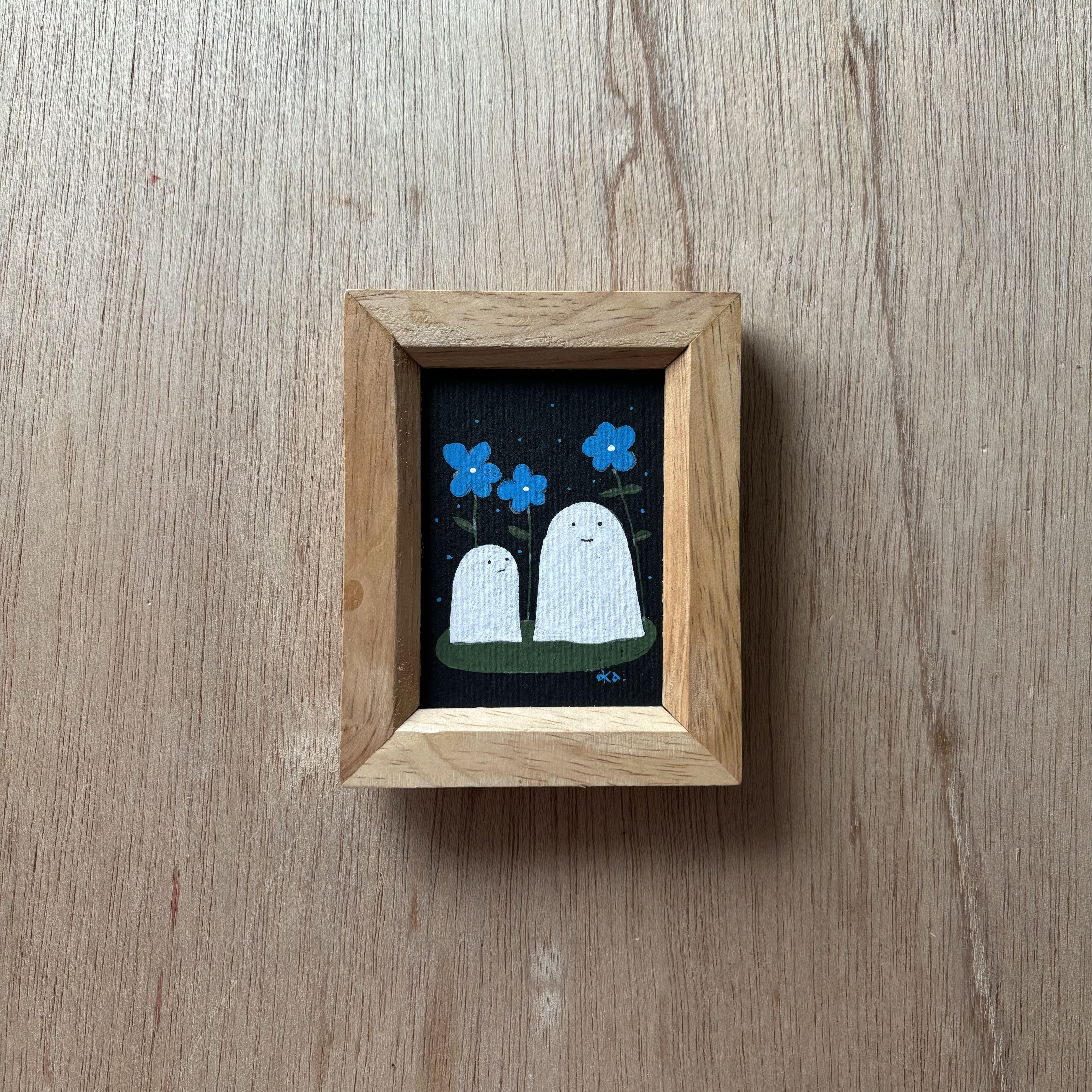 「青色の花」ミニ額　原画 7,154円
