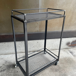 ［幅125㎝］アイアンラック［鉄網］食器棚　洋服棚　植物棚　アイアン家具 幅125㎝］アイアンラック［鉄網］食器棚 洋服棚 植物棚