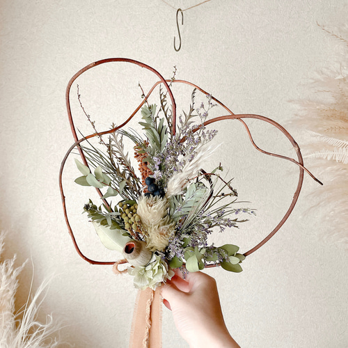 ドライフラワーのリース スワッグ riisi 通販 17610241｜Creema(クリーマ)