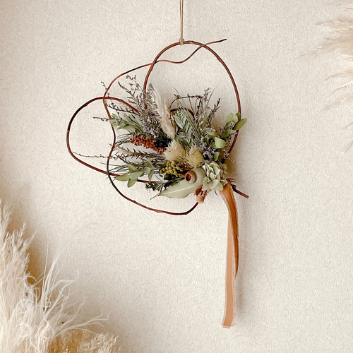 ドライフラワーのリース スワッグ riisi 通販 17610241｜Creema(クリーマ)