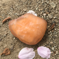 ゴビ石−1250 ゴビ瑪瑙　原石　オレンジ色 5枚目の画像