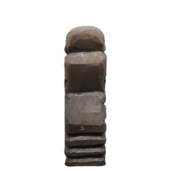 テーマ作品「祈り」(自刻像 16cm jk5201) 仏像 円空仏 摸刻 木彫 6枚目の画像