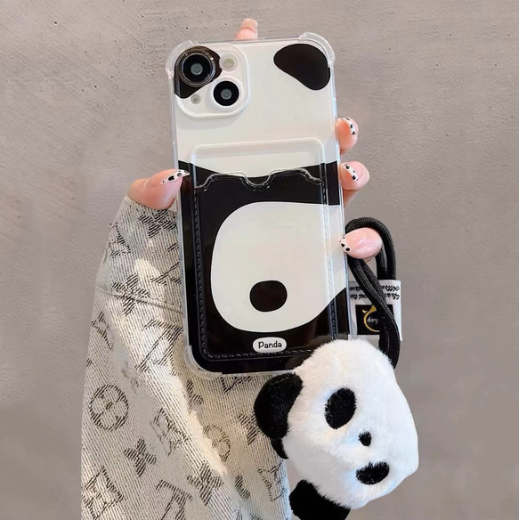 iPhone スマホケース　可愛いパンダ　プレゼント TPU 1枚目の画像