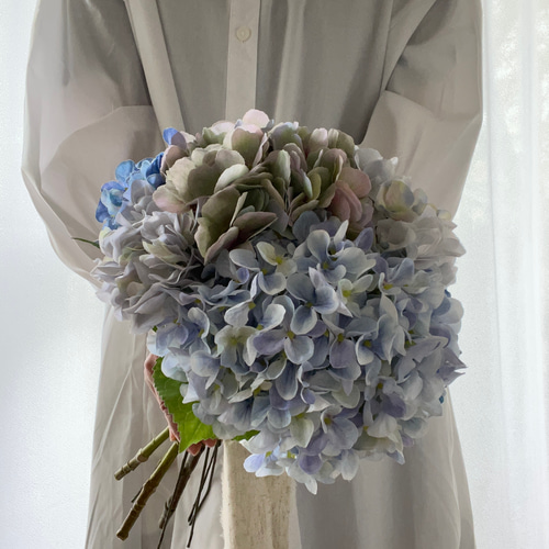 SALE】ブートニア付き紫陽花ブーケ ブーケ violaflower 通販