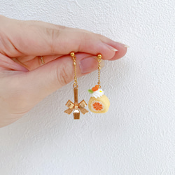 ‎petit gateauオレンジロールケーキのイヤリング/ピアス⁺ 8枚目の画像