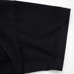 《2024春夏》受注生産　コットン天竺メンズライクビッグシルエットTシャツ　ブラック 9枚目の画像