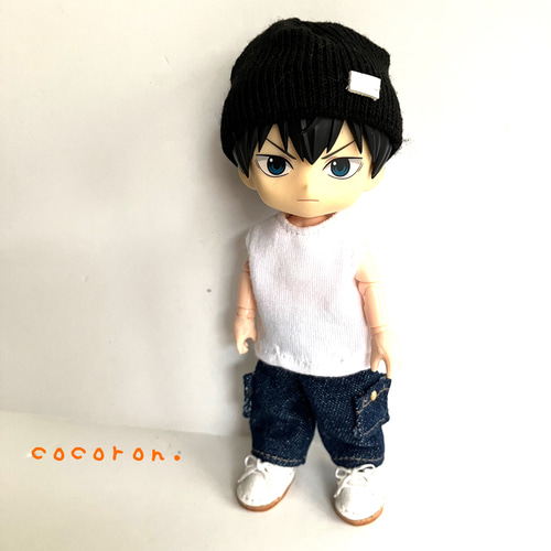ノースリーブTシャツ】①Black②White ねんどろいどどーる