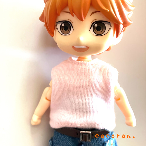 ノースリーブTシャツ】①Black②White③pink ねんどろいどどーる