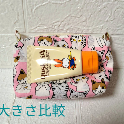 感謝価格　猫柄　ファスナーポーチ　人気　ハンドメイド 感謝価格 SALE KOKKA 猫柄 16cmファスナーポーチ 人気 - メルカリ