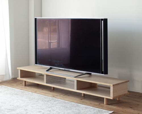 オーク材のテレビボード［2サイズ 180cm 200cm] 高さ選択 テレビ台