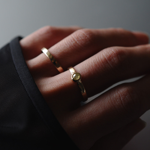 K10】Natural Diamond ring ローズカット ナチュラルダイヤモンド 