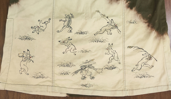 江戸時代から続く伝統技法で描いた１点物のワンピース 11枚目の画像