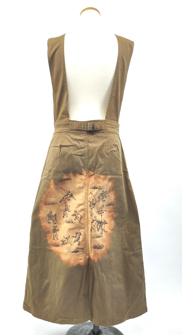 江戸時代から続く伝統技法で描いた１点物のロングスカート 7枚目の画像