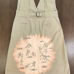 江戸時代から続く伝統技法で描いた１点物のロングスカート 9枚目の画像