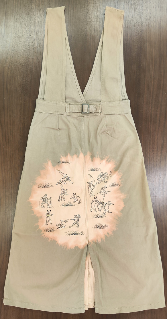 江戸時代から続く伝統技法で描いた１点物のロングスカート 9枚目の画像