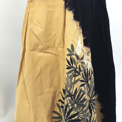 江戸時代から続く伝統技法で描いた１点物のギャザースカート 1枚目の画像