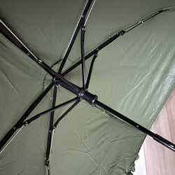 日傘 雨傘 折りたたみ傘 骨6本 フリル 晴雨兼用 完全遮光 UVカット I/グリーン 5枚目の画像