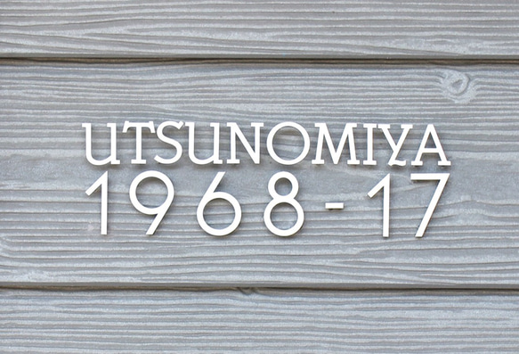 Kステンレス切り文字/表札/ハウスナンバー／ピン浮かし 4枚目の画像