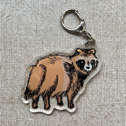 アクリルキーホルダー 銅鐸とタヌキ キーホルダー tanuki-ms 通販