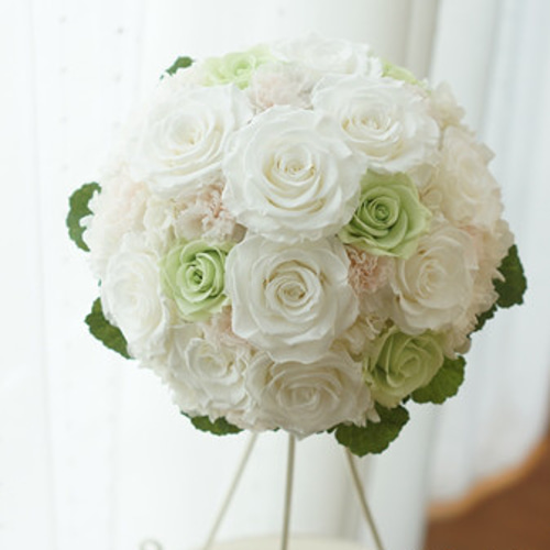 ウェディングブーケ ラウンド 結婚式 アーティフィシャルフラワー ホワイト系 ウェディングブーケ ラウンド 結婚式 アーティフィシャル