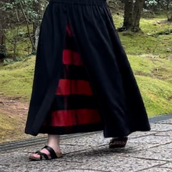 大きいサイズ スカート フレア XL 着物 リメイク 8枚目の画像